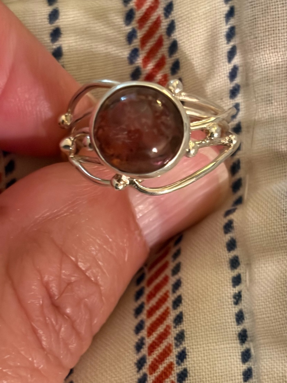 Pink Tourmaline Ring, Size 8